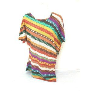 O Linda sz S Asymmetrical Graphic Print